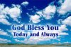 quote prayer God bless you today and always nuages.jpg