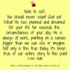 Never Count God Out!