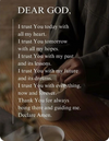 Dear God I Trust You
