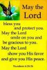 quote prayer Ayo may the Lord God bless you keep you give you peace butterfly color .jpg