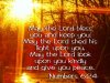 quote prayer may the Lord bless you and keep you evening night sunset orange colors .jpg