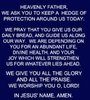 quote prayer Ayo day morning hedge of protection daily bread guide us on our way abundant life...jpg