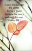 quote prayer psalm faith Give thanks to the Lord God for He is Good for His mercy endures fore...jpg
