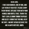 quote prayer doubt fear faith trust hope dear Lord God i give my burdens you help me sleep wel...png