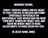quote prayer Ayo release accpet trust help strength God Lord today I open to You search my hea...jpg