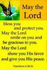 quote prayer Ayo may the Lord God bless you keep you give you peace butterfly color .jpg