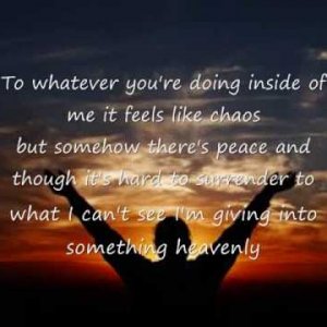 Sanctus Real Something Heavenly (lyrics)