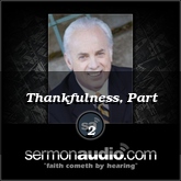 Thankfulness, Part 2