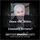 Does the Bible Contain Errors?