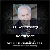 Is Generosity Required?