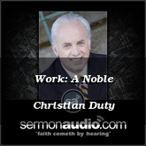 Work: A Noble Christian Duty