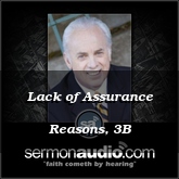 Lack of Assurance Reasons, 3B
