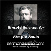 Simple Sermon for Simple Souls