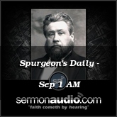 Spurgeon's Daily - Sep 1 AM