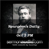 Spurgeon's Daily - Oct 2 PM