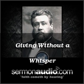 Giving Without a Whisper