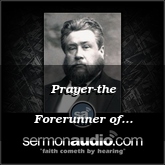 Prayer-the Forerunner of Mercy