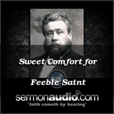 Sweet Comfort for Feeble Saint