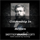 Citizenship In Heaven
