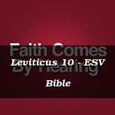 Leviticus 10 - ESV Bible