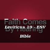 Leviticus 19 - ESV Bible