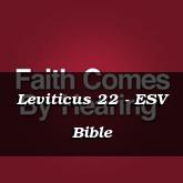 Leviticus 22 - ESV Bible