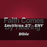 Leviticus 27 - ESV Bible