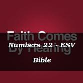 Numbers 22 - ESV Bible