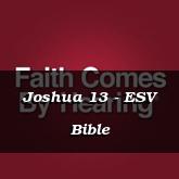 Joshua 13 - ESV Bible
