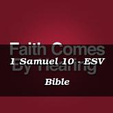 1 Samuel 10 - ESV Bible