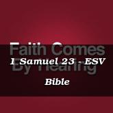 1 Samuel 23 - ESV Bible