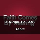 1 Kings 10 - ESV Bible