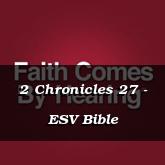 2 Chronicles 27 - ESV Bible