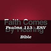 Psalms 113 - ESV Bible