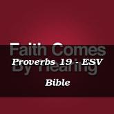 Proverbs 19 - ESV Bible