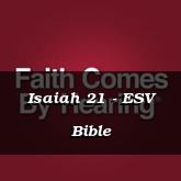 Isaiah 21 - ESV Bible