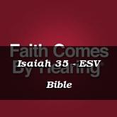 Isaiah 35 - ESV Bible