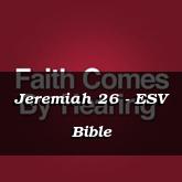 Jeremiah 26 - ESV Bible