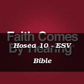 Hosea 10 - ESV Bible