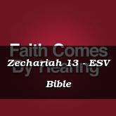Zechariah 13 - ESV Bible