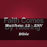 Matthew 12 - ESV Bible