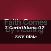 1 Corinthians 07 - ESV Bible