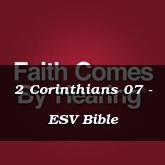 2 Corinthians 07 - ESV Bible
