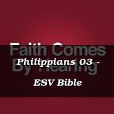 Philippians 03 - ESV Bible