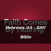 Hebrews 03 - ESV Bible