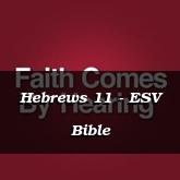 Hebrews 11 - ESV Bible