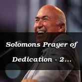 Solomons Prayer of Dedication - 2 Chronicles 6:1 - C3131B