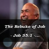 The Rebuke of Job - Job 35:1 - C3166A