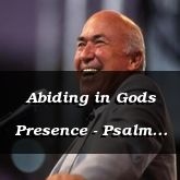 Abiding in Gods Presence - Psalm 91:5 - C3195B & C3196A