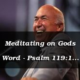 Meditating on Gods Word - Psalm 119:1 - C3206A